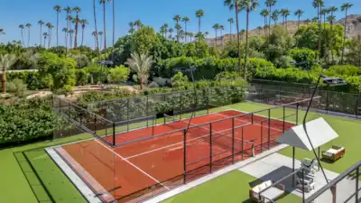Full panorama padel court at hotel