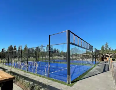 Panorama padel court in Idaho