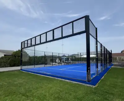 Panorama padel court closeup